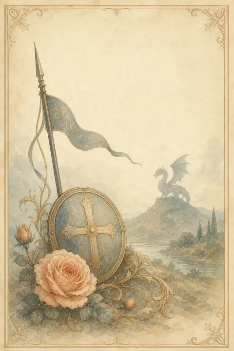Cover artwork for Spenser's The Faerie Queene, Book I
