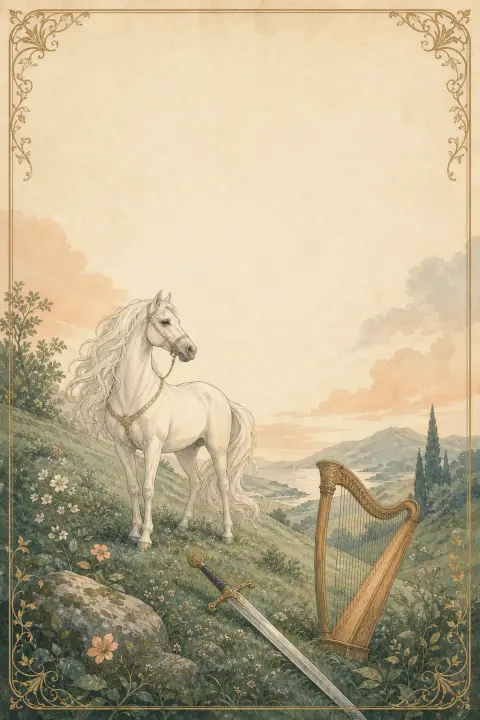 Cover artwork for The Ballad of the White Horse